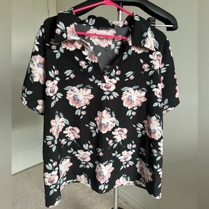 SHEIN curve Floral Blouse 3X